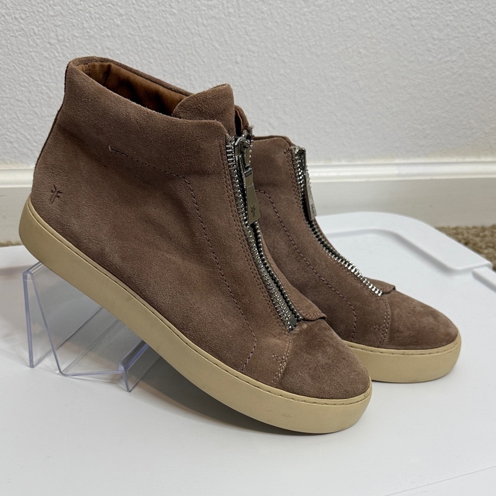 Frye Women's Lena Zip High-Top Sneakers Size 9